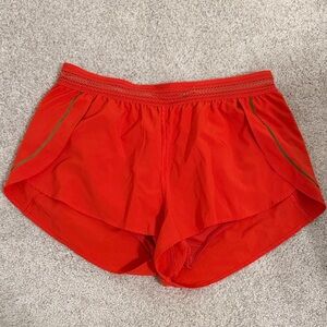 lululemon athletica Coral-Red Running Shorts